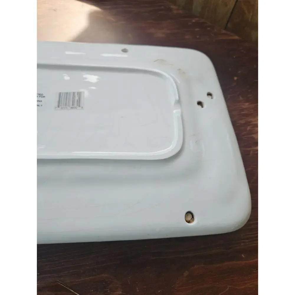 20th Century Trompe l'Oeil Fruit Motif Serving Platter Damaged
